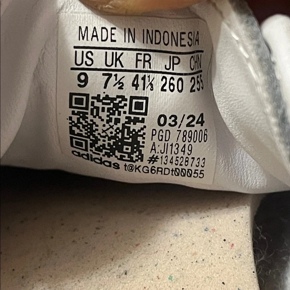 Adidas Samba White Black and Tan Sneakers Sz 9 - Picture 8 of 8